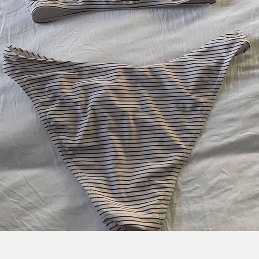 Boohoo high hip bathing suit bottoms